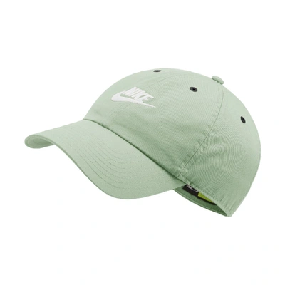 Shop Nike Sportswear Heritage86 Futura Washed Hat In Green