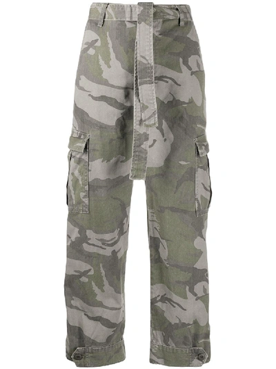 Shop Boyish Denim Jackson Cargo Trousers In Green