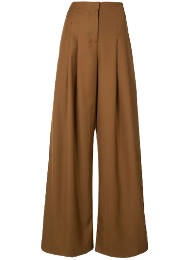 Shop Anna Quan Marcel Trousers In Brown