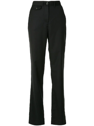 Shop Anna Quan Roxy Straight-leg Trousers In Black