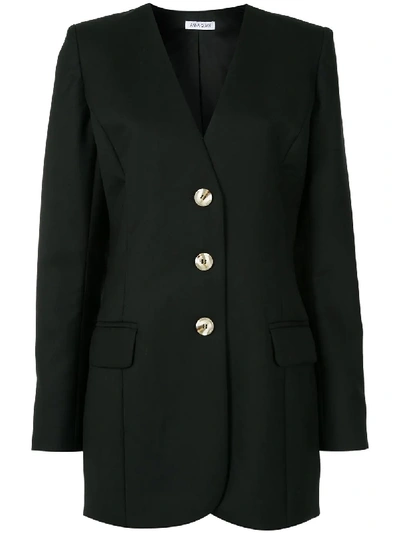 Shop Anna Quan Peyton V-neck Jacket In Black