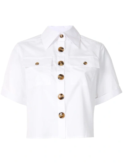 Shop Anna Quan Riley Short-sleeved Shirt In White