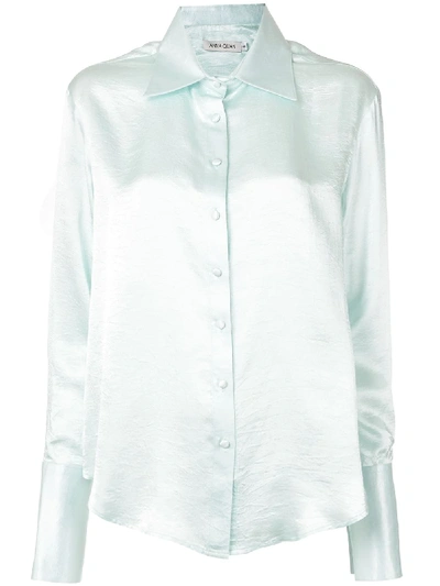 Shop Anna Quan Lana Extended Cuffs Shirt In Green