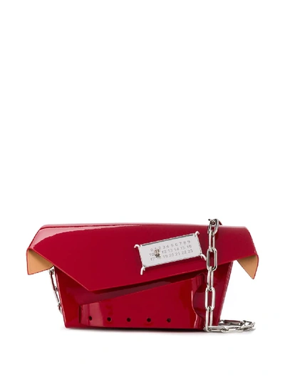 Shop Maison Margiela Snatched Small Bag In Red