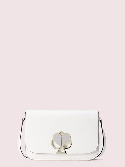 Shop Kate Spade Nicola Twistlock Medium Shoulder Bag In Optic White