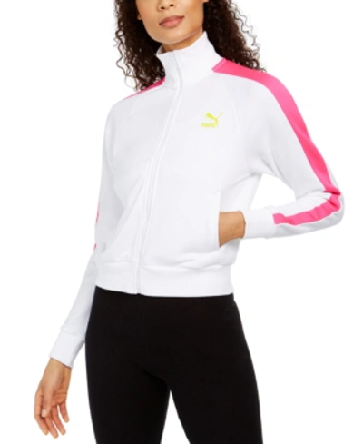 Shop Puma Women's Classics T7 Track Jacket In White