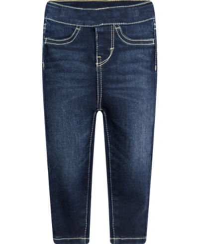 Levi's Toddler Girls Adjustable Waistband Stretch Denim Jeggings In Mandolin