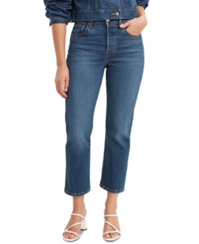 Shop Levi's 501 Cropped Straight-leg Jeans In Charleston High
