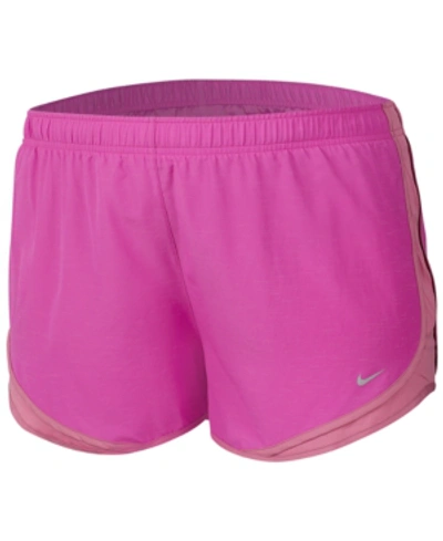 Shop Nike Plus Size Tempo Dri-fit Track Shorts In Fire Pink