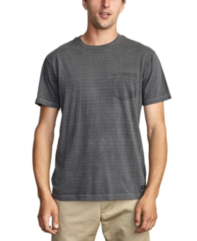 Shop Rvca Men's Ptc Stripe Pocket T-shirt In Moody Blue