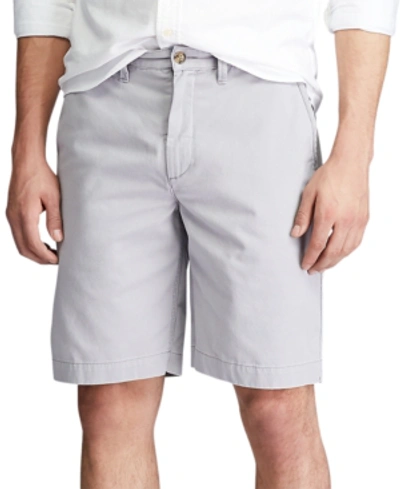 Shop Polo Ralph Lauren Men's Big & Tall Classic-fit Chino Shorts In Channel Grey