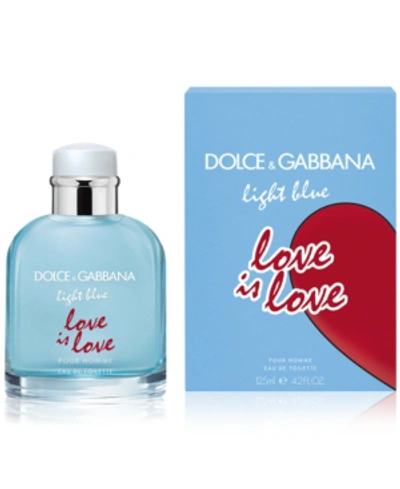 Shop Dolce & Gabbana Men's Light Blue Love Is Love Pour Homme Eau De Toilette, 4.2-oz.