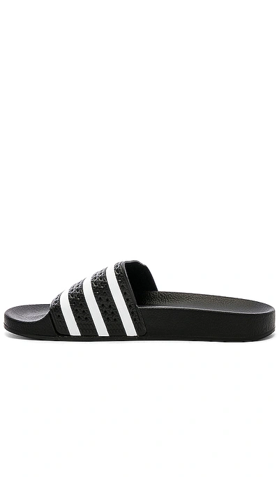 Shop Adidas Originals Adilette In Black & White & Black