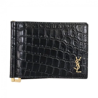 Pre-owned Saint Laurent Black Crocodile Small Bag, Wallet & Cases