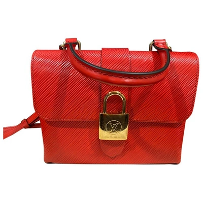 Pre-owned Louis Vuitton Locky Bb Red Leather Handbag
