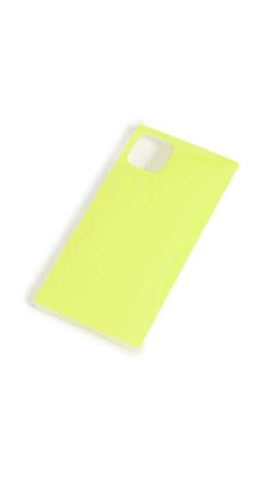 Shop Idecoz 3 Piece Neon Yellow Python Iphone Accessories In Neon Yellow/python