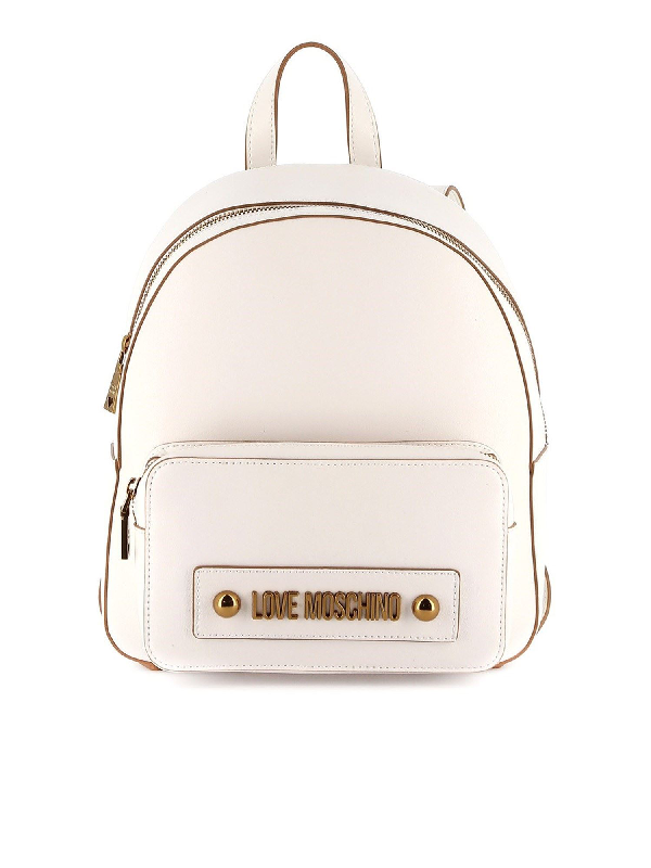 Love Moschino Logo Lettering Backpack 