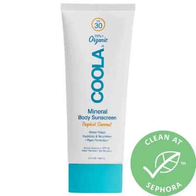 Shop Coola Mineral Body Organic Sunscreen Lotion Spf 30 Tropical Coconut 5.0 oz/ 148 ml