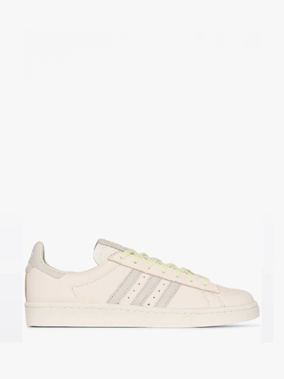 Shop Adidas Originals X Pharrell Williams Neutral Campus Leather Low Top Sneakers In Neutrals