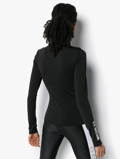 Shop P.e Nation Three Pointer High Neck Jacket In Black