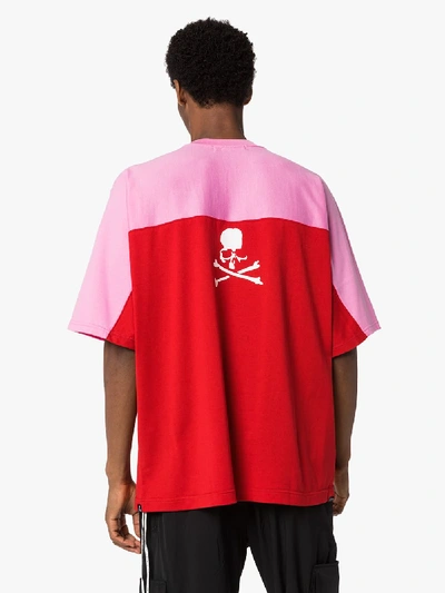 Shop Mastermind Japan Logo Print Cotton T-shirt In Pink