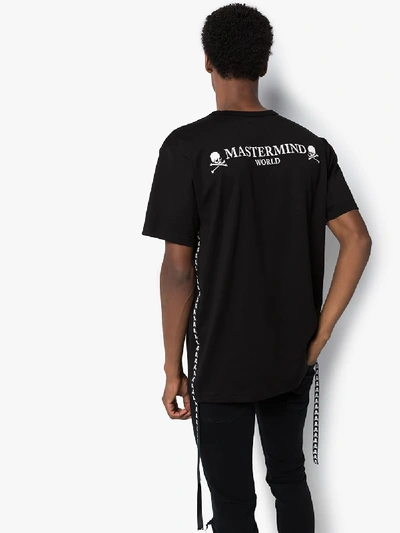 Shop Mastermind Japan Ticker Tape Cotton T-shirt In Black