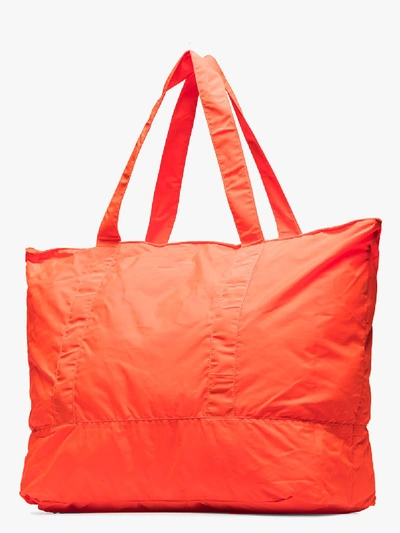 Shop Adidas By Stella Mccartney Orange Gym Tote Bag