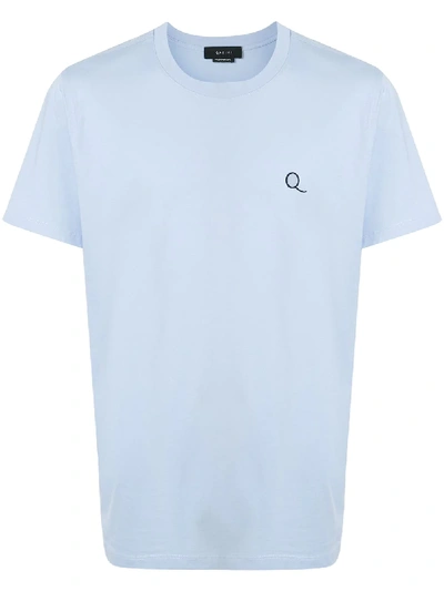 Shop Qasimi T-shirt Mit Logo-stickerei In Blue