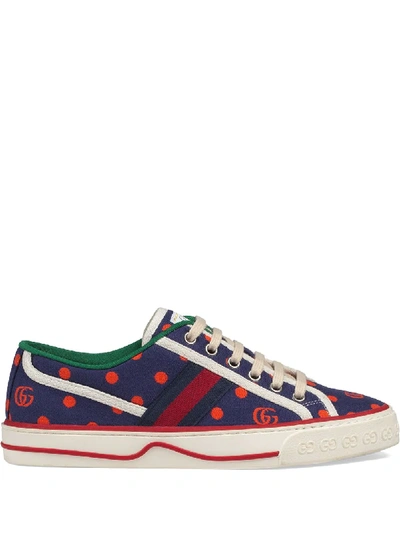 Shop Gucci 1977 Low-top Sneakers In Blue