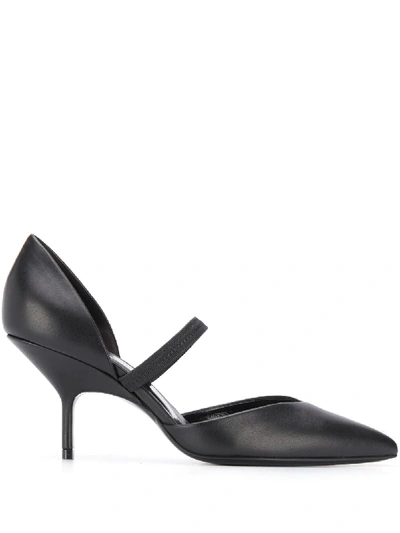 Shop Pierre Hardy Pointed Kitten Heels In Black