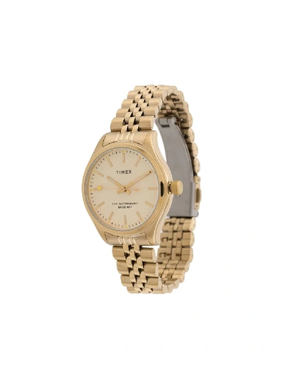 Shop Timex Waterbury 34mm Watch In Gold
