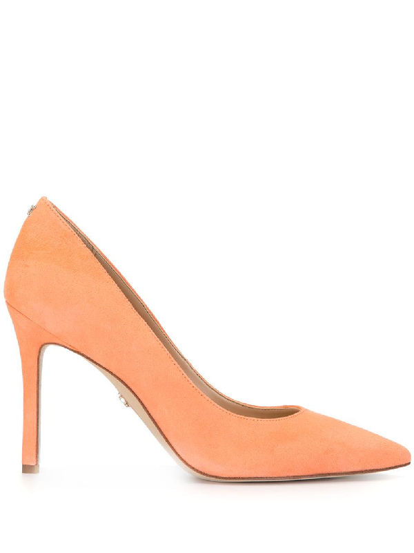 sam edelman orange heels