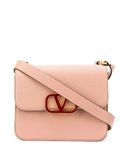 Shop Valentino Vsling Crossbody Bag In Neutrals
