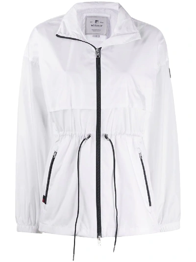 Shop Woolrich Drawstring Parka Coat In White