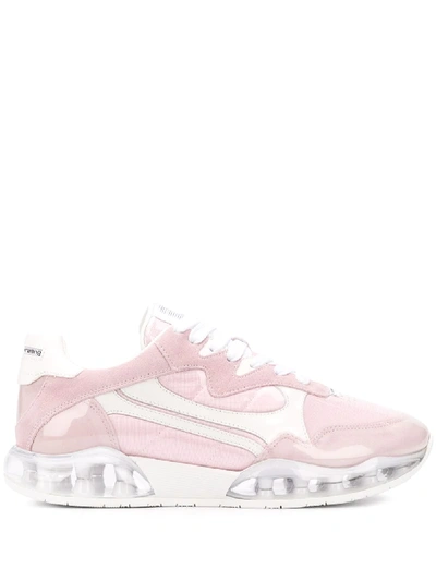 Shop Alexander Wang Stadium Lace-up Sneakers In Pink