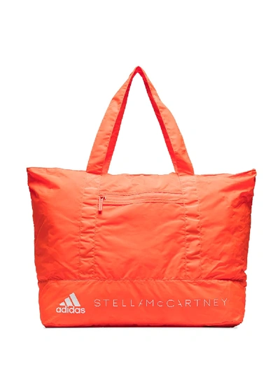 Shop Adidas By Stella Mccartney Gym Tote Bag In Orange