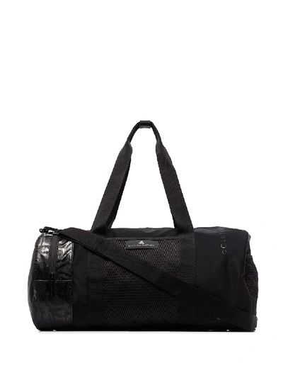 Shop Adidas By Stella Mccartney Small Round Gym Bag In Black