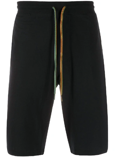 Shop Paul Smith Logo Patch Track Shorts In Black