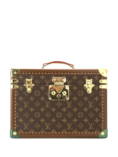 Pre-owned Louis Vuitton Monogram Cosmetic Box In Brown