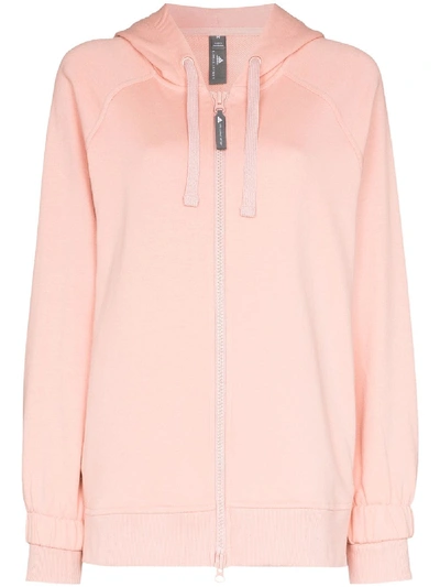 Shop Adidas By Stella Mccartney Essentials Zip-up Hoodie In Pink