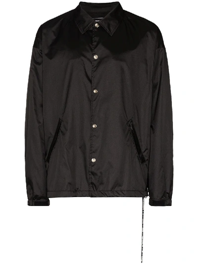 Shop Mastermind Japan Hemdjacke Mit Logo-stickerei In Black