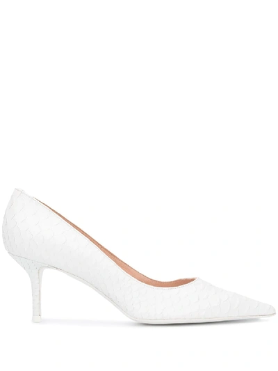 Shop Roberto Festa Firma 75mm Leather Pumps In White