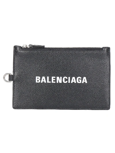 Shop Balenciaga Wallet In Black/l White