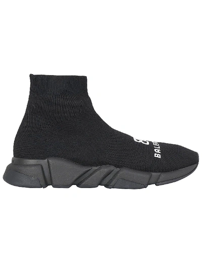 Shop Balenciaga Speed Sneakers In Black/white/black