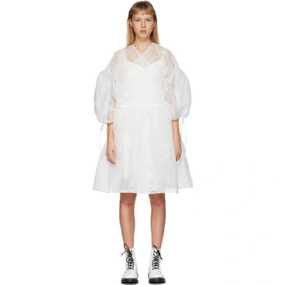 Shop Cecilie Bahnsen White Organza Bellis Dress