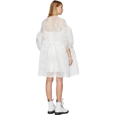 Shop Cecilie Bahnsen White Organza Bellis Dress