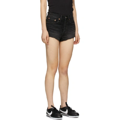 Shop Levi's Levis Black 501 Micro Shorts In Mini Black