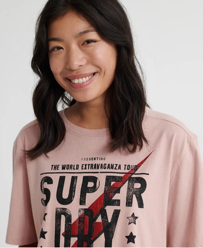 Shop Superdry Sheri Band Graphic T-shirt In Pink