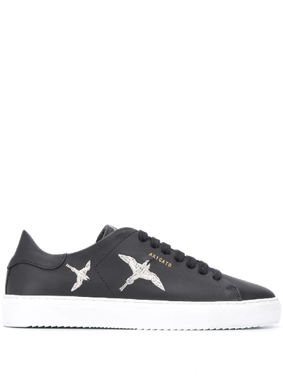 Shop Axel Arigato Clean 90 Bird Leather Sneakers In Black