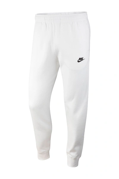 Shop Nike Sportswear Club Fleece Joggers In White/black
